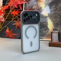Coque de téléphone magnétique givrée mate antichoc pour iPhone 17 16 15 14 Pro Max
