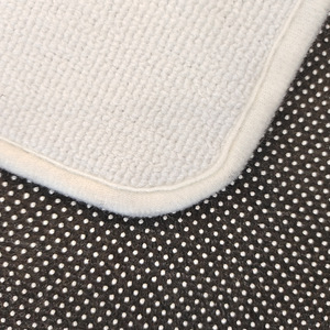 Tapis de sol rectangulaire sur mesure en boucle, en fibre de polyester, lavable, motif abstrait géométrique - Product Image 1