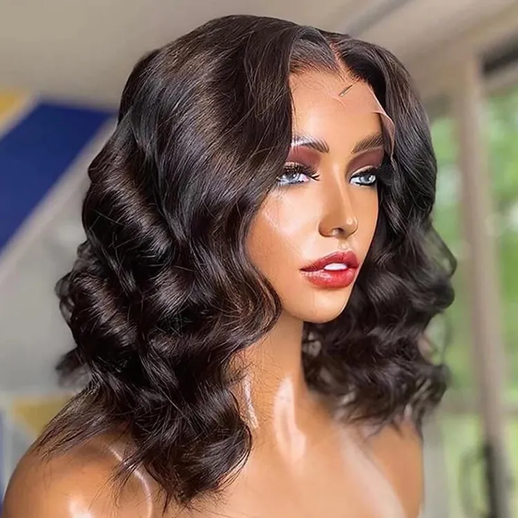 Indian Remy Raw Virgin Human Hair Wig Curly Lace Frontal Wigs 13X4 Swiss Lace Front Wig