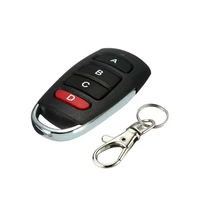 Duplicateur électrique de Code d'apprentissage sans fil universel noir à 4 boutons 433 MHZ porte de Garage en métal 433 Mhz télécommande à distance