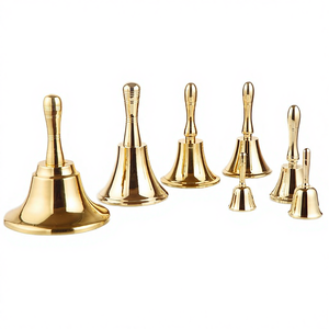 Cloche de Noël Ronde en Laiton de 6,5 Pouces, Fabriquée en Inde, Grande Taille, à Manivelle Manuelle, Durable, Multi-Tailles, Offre Spéciale - Product Image 4