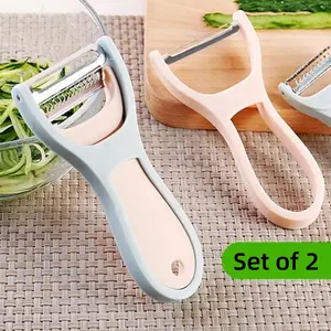 Peeler đa chức năng Trái Cây dao 2-in-1 Peeler nhà bếp khoai tây dưa trái cây thép không gỉ Dao cạo râu dao cạo râu