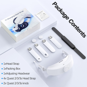 Accessoire de jeu de bandeau VR longue durée de grande capacité de conception ergonomique avec batterie 10000mAh filaire pour <span class=keywords><strong>Meta</strong></span> <span class=keywords><strong>Quest</strong></span> <span class=keywords><strong>2</strong></span>/3/3s - Product Image 6