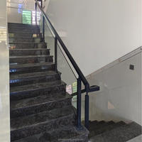 Rampe d'escalier en verre sur mesure en acier inoxydable et alliage d'aluminium, design moderne, résistante à la rouille, installation facile, pour projets de villas