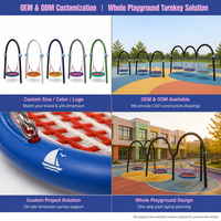 SageDelightRides Balançoire Nid en Corde Modulaire pour Parc Commercial, pour Enfants, en LLDPE et Acier Galvanisé, pour Complexes Balnéaires, Vente en Gros