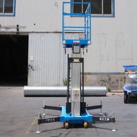 Petite plateforme élévatrice électrique en aluminium télescopique pour travaux en hauteur
