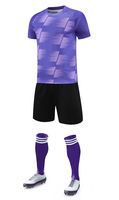 Seragam Latihan Sepak Bola Anak Unisex, Pakaian Tim Poliester, Jersey Sepak Bola Logo Kustom, Celana Pendek, Set Bernapas Cepat Kering