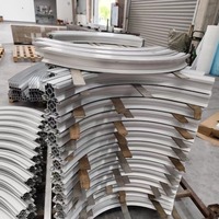 Perfil de Aluminio Industrial Curvado CNC Personalizado para Sistema de Manipulación de Carga Aérea ULD