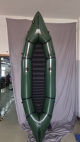 Nouveau style de kayak gonflable léger pour eaux calmes, canoë, packraft en TPU, bateau pour jeux aquatiques