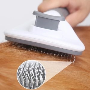 Peine para mascotas de acero inoxidable para limpieza de perros y gatos, cepillo de limpieza flotante para el cuidado de la piel - Product Image 4