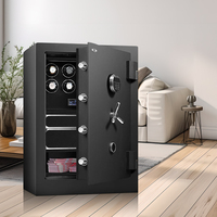 Casier de sécurité numérique électronique de construction en plaque d'acier épaisse durable avec clés pour les affaires de bureau à domicile