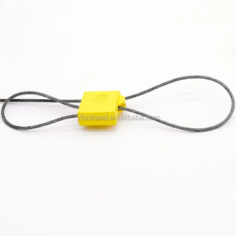 Adjustable double lock mechanisms insert length high security plastic tamper proof cable seals