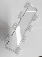 Porte roulante transparente en polycarbonate, anti-UV, résistante aux chocs, porte en PC transparente pour magasin, devanture de magasin