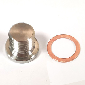 Universal M12*1.5 Threaded Hexagonal <b>Screw</b> Plug SS304 Sealed Bung Kit with <b>Copper</b> Gasket for Auto Modification - Product Image 5