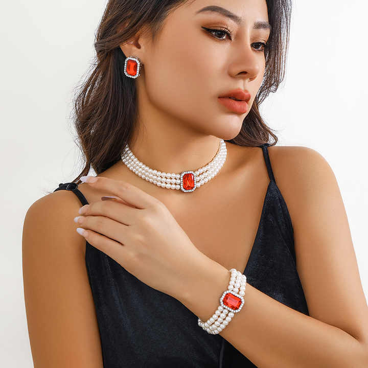 Pearl Bead Macys Choker Silver Layered Pearl Necklaces Macy's