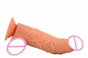 FAAK-05 9 inç gövde gerçekçi yapay <span class=keywords><strong>penis</strong></span> g-spot stimülatörü yetişkin seks yumuşak ama sert büyük yapay <span class=keywords><strong>penis</strong></span> seks oyuncak masajı kadınlar için <span class=keywords><strong>penis</strong></span> - Product Image 3