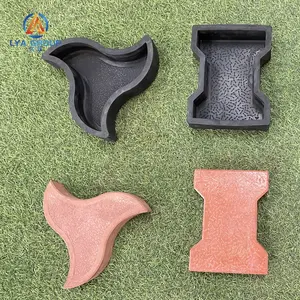 Lya Plastic Bestrating Gras Pvc-Straatsteen Mal Effent De Weg Plastic Mal Voor Interlock-Bestrating