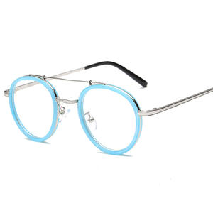 Vintage Rotonda Montature Per Occhiali Degli Uomini Delle Donne Classic Optical Occhiali Da Vista Lente Retro Occhiali Rosa Trasparente Eyewear - Product Image 2