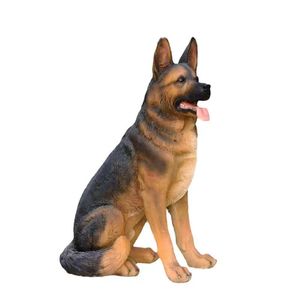 Sculpture <span class=keywords><strong>de</strong></span> chien en fibre <span class=keywords><strong>de</strong></span> verre réaliste, faite à la main, personnalisable, pour l'extérieur, écologique, en résine animale, villa, cour, <span class=keywords><strong>salon</strong></span> - Product Image 6