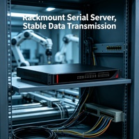 Gateway Modbus Industrial de 16 Puertos para Montaje en Rack, RS485 a Ethernet, 1U, 19 Pulgadas, con Alimentación Redundante