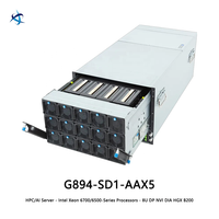 Serveur IA G894-SD1-AAX5 8U à double socket Intel Xeon 6700 6500 HGX B200 NVLink 1,8 To/s pour l'entraînement et la déduction IA HPC