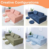 Canapé pliant moderne en mousse souple pour enfants, modulaire, taille personnalisable pour chambre, salon, école, hôtel