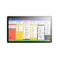 Écran tactile capacitif de 21,5 pouces pour affichage de commande de cuisine KDS POS mural, gestion de menu