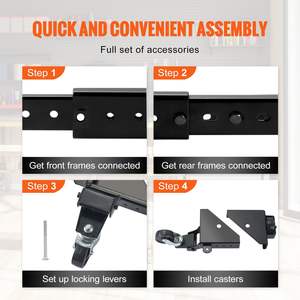 DB pour la vente en gros Base mobile universelle robuste de capacité de 500 lb pour outils Machines accessoires de machines-outils - Product Image 5