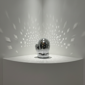 Gants artisanaux modernes en verre miroir argenté, 12x8.5cm, pour Noël et la décoration intérieure - Vente en gros usine - Product Image 5