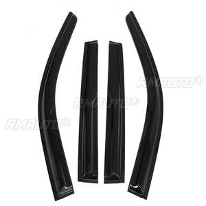 Déflecteur de pare-vent de fenêtre latérale de voiture MK2 4x pare-vent pare-soleil teinté pour <span class=keywords><strong>Skoda</strong></span> Octavia MK2 2009-2013 déflecteur de vent - Product Image 4