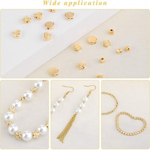 Perlas sueltas de resina plástica redonda de 4/6/8/10mm, color blanco puro, para hacer pulseras, 1320 piezas, caja de 12 compartimentos, DIY - Product Image 4