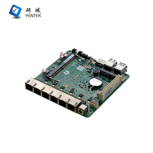 เมนบอร์ด Yentek R52V Mini ITX ขนาด 120x120 มม. 6 พอร์ต Gigabit Ethernet ชิปประมวลผล Celeron 5205U สำหรับคอมพิวเตอร์อุตสาหกรรม ใช้เป็นซอฟต์แวร์เราเตอร์ - Product Image 2