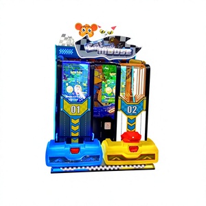 Machine d'arcade de course automobile Cat and Mouse Twin, commerciale, à monnayeur, 2 joueurs, simulateur de conduite de dessin animé, jeu vidéo - Product Image 1