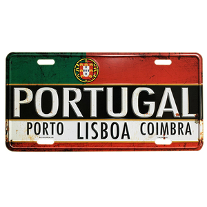 Plaque d'immatriculation de voiture <span class=keywords><strong>en</strong></span> aluminium personnalisée <span class=keywords><strong>en</strong></span> relief, plaque d'immatriculation de <span class=keywords><strong>moto</strong></span>, plaque d'immatriculation portugaise, plaque de voiture, signalisation automobile - Product Image 2