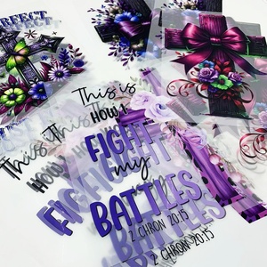 Tự làm quần áo dán Plastisol bù đắp Nhiệt Báo Chí in chuyển tùy chỉnh Tôn Giáo thiết kế Jesus đề can may <span class=keywords><strong>Cross</strong></span> dtf Sticker - Product Image 2