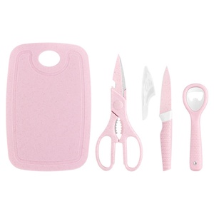 Planche à découper portable 5 en 1, éplucheur, ciseaux, plateau, couteau de cuisine, accessoires de cuisine pour le camping en plein air - Product Image 1