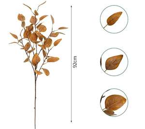 I558 foglie di <span class=keywords><strong>eucalipto</strong></span> artificiale decorazioni per la casa di nozze ornamenti sala matrimonio sfondi fase - Product Image 6
