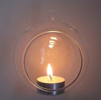Vase Globe en verre suspendu en forme de boule, Terrarium de plante pour ornement de maison, vente en gros, Mh-bl020