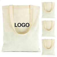Sac fourre-tout en toile personnalisé avec poignée, toile de coton réutilisable, sac fourre-tout pour les courses, sac fourre-tout vierge pour la promotion publicitaire