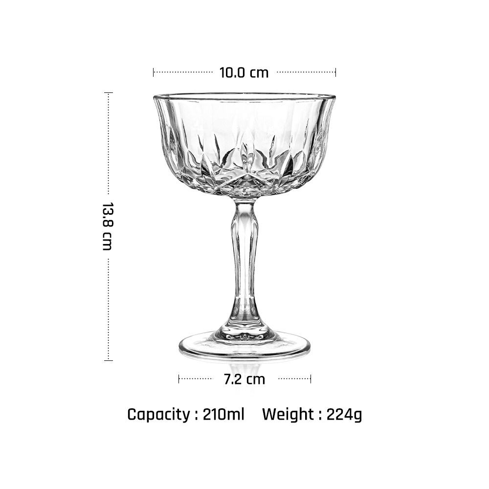 Verre à cocktail transparent