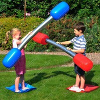 Jeu de joute gonflable, jeu de bâtons de combat, duel de gladiateurs, jeu sportif interactif pour événements et fêtes, équipement de jeu souple