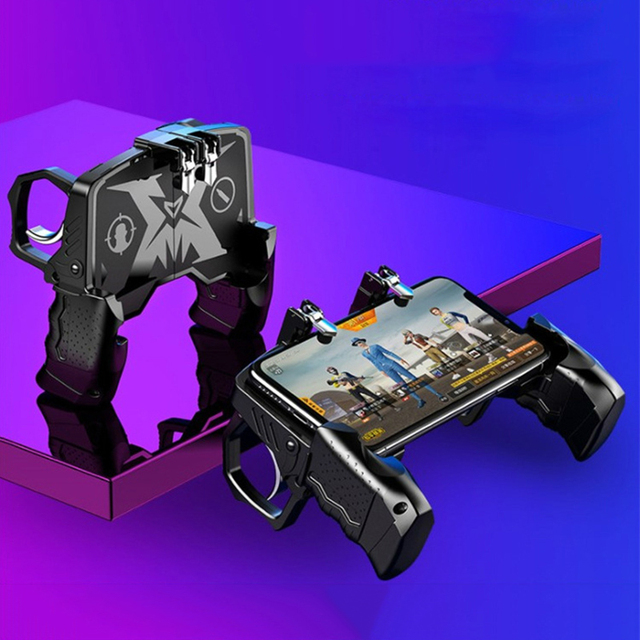 Android Phone Controller Free Fire Mobile Gamepad Joystick for Handheld Cellphone Gaming with Trigger