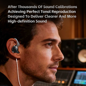 GK KUNTEN Auricolari HiFi con Cavo, Monitor In-Ear IEM con Driver Dinamico, Cavo Staccabile Type-C 3.5mm 2Pin con Microfono per Musica e <span class=keywords><strong>Gaming</strong></span> OEM - Product Image 6