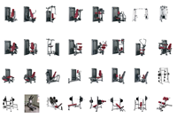Machine à développer les mollets de haute qualité de la série SM LF pour salle de sport commerciale, efficace pour les muscles gastrocnémiens et soles