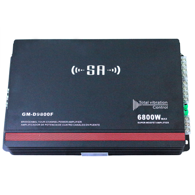 Wholesale Professional SMALL ACOUSTICS Brand, Max 16V, 6800W Class AB Full-Range 4-Channel Car Audio Amplifier