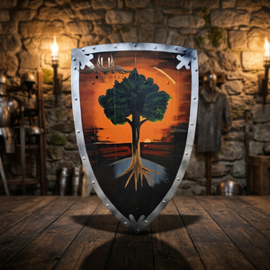 Escudo de Árbol Pintado a Mano Unique Mart, Decoración de Pared de Metal con Diseño de Naturaleza - Product Image 3