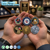 Moneta Commemorativa Personalizzata a Doppia Faccia in Metallo Smaltato, Moneta in Lega di Zinco con Rilievo 3D, Souvenir da Collezione per Regalo