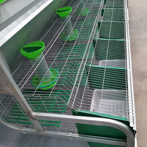 <span class=keywords><strong>Cage</strong></span> en fil galvanisé 24 positions <span class=keywords><strong>cage</strong></span> mère et bébé lapin - Product Image 4