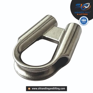 Poinçon tubulaire en acier inoxydable 316 robuste pour protection d'extrémité de câble métallique, pour la manutention marine, la navigation et le levage - Product Image 4