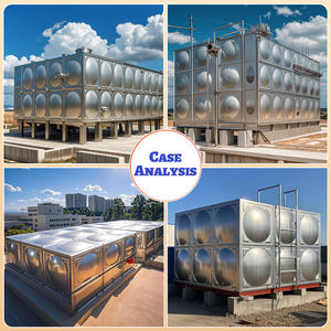 Tanque de Agua Modular de Acero Inoxidable SS304 SS316L, Tanque de Almacenamiento de Agua de Acero Inoxidable para Agua Potable SS304 - Product Image 5